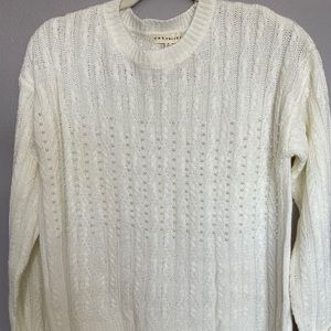 Elegant pearl embellished sweater